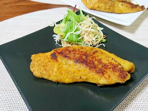 普段の味にプラス☆スズキのカレー風味ムニエル